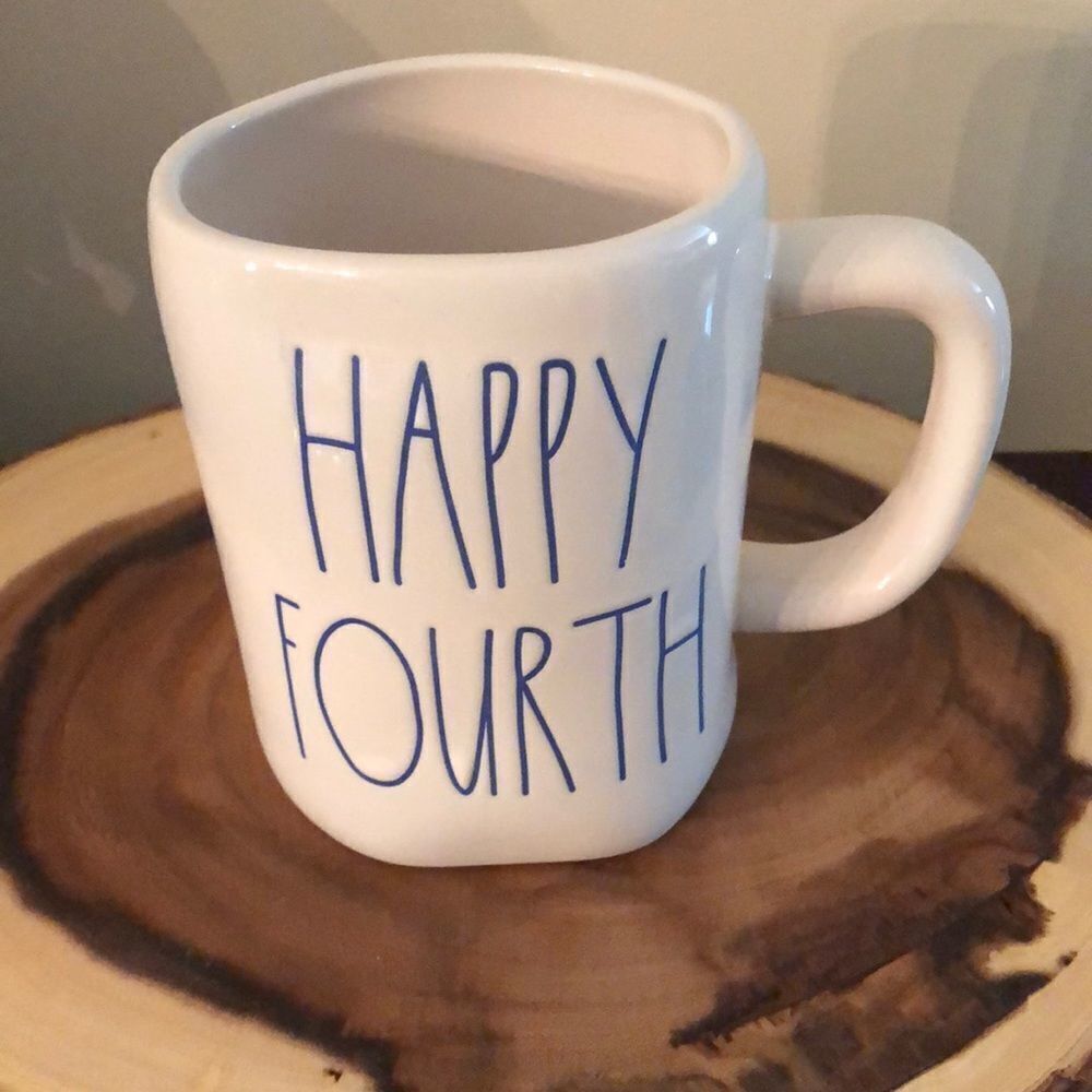 NWT Rae Dunn Happy fourth mug.